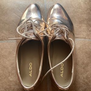 Rose gold shoes